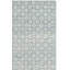 Tapis bleu en laine noué à la main Keiondre-895446973