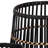 S/3 BAMBOO FOOTED PLANTERS 17/14/10", BLACK
