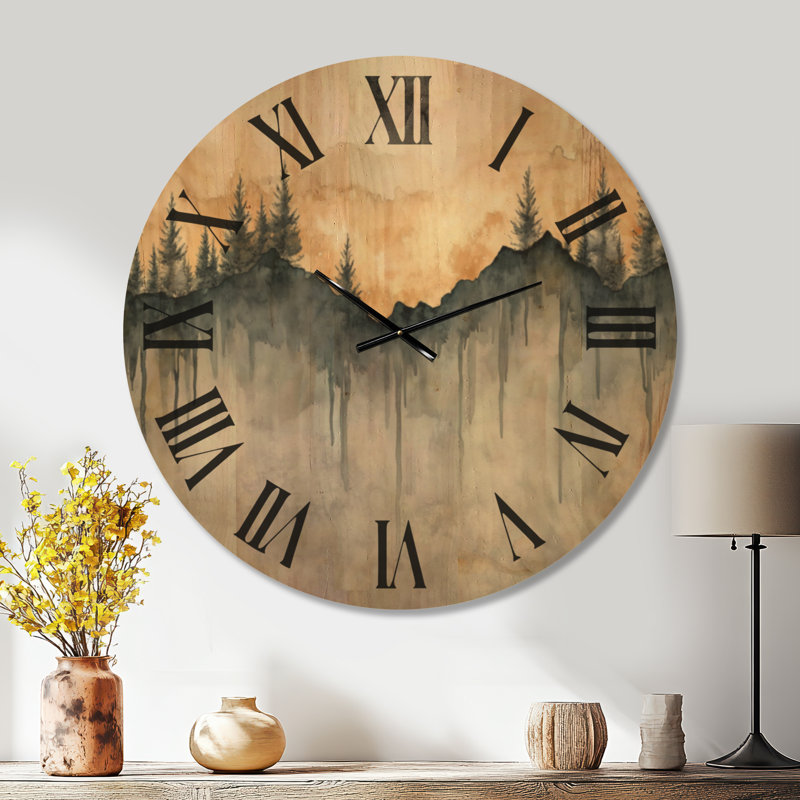 Horloge murale Woodland, Oversized