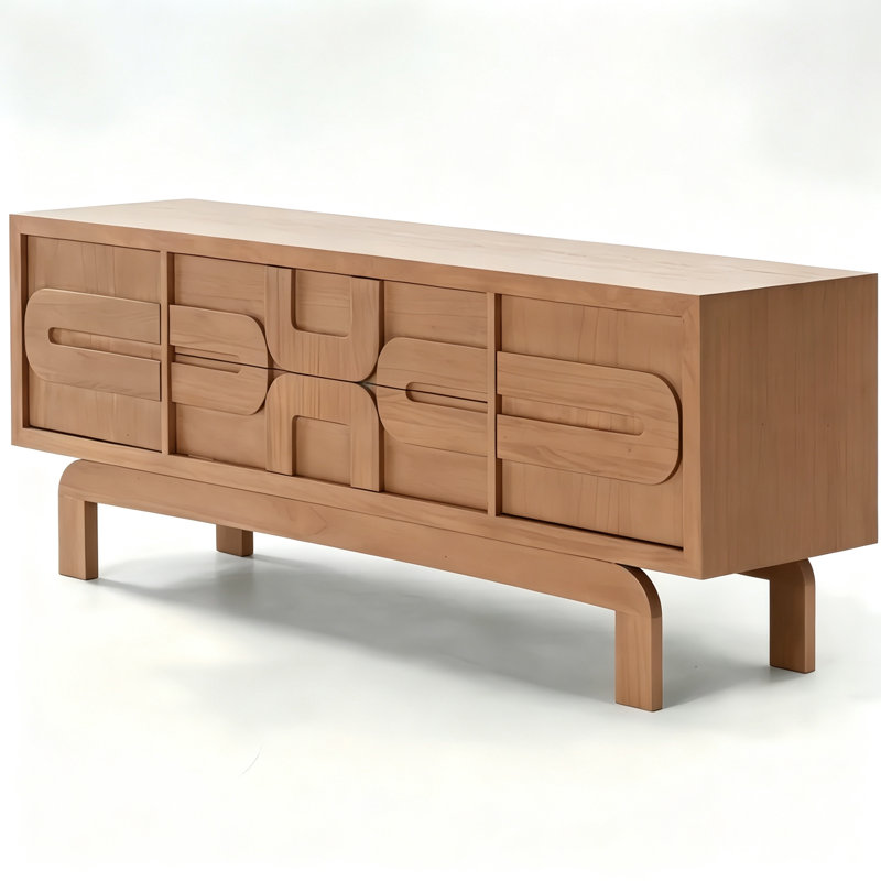 Buffet rétro multifonctionnel, H 23,62 po x l 62,99 po x P 17,72 po