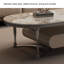 Table basse moderne simple ovale-110455608