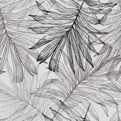 Leaves Contour Wallpaper B1055
