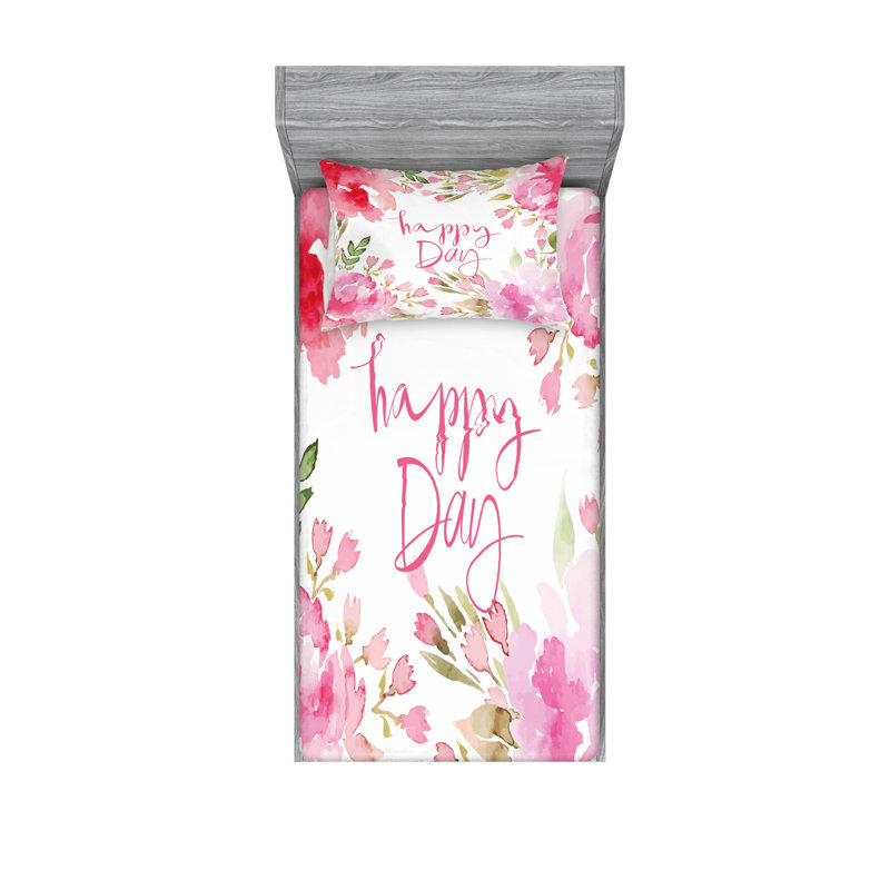 Ensemble de draps Farm Farm, Ensemble de draps pour lit simple avec drap-housse