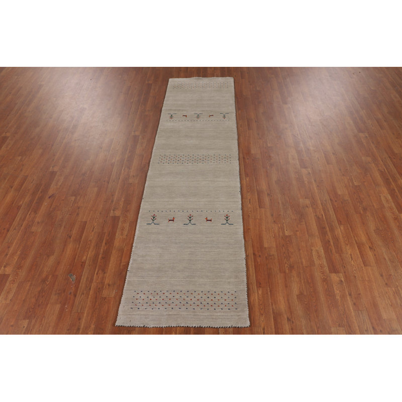 Handmade Gabbeh Indian Runner Rug