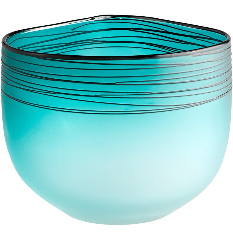 Kapalua Glass Table Vase, 7.25" H x 8.75" W x 8.5" D