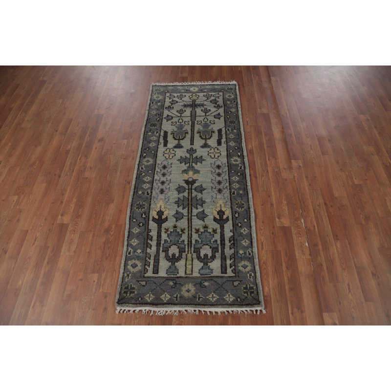 Handmade Wool Oushak Indian Rug 3x6