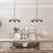 Laila 3-Light Dimmable Linear Farmhouse Pendant Light with Mason Jar Shades for Kitchen Island