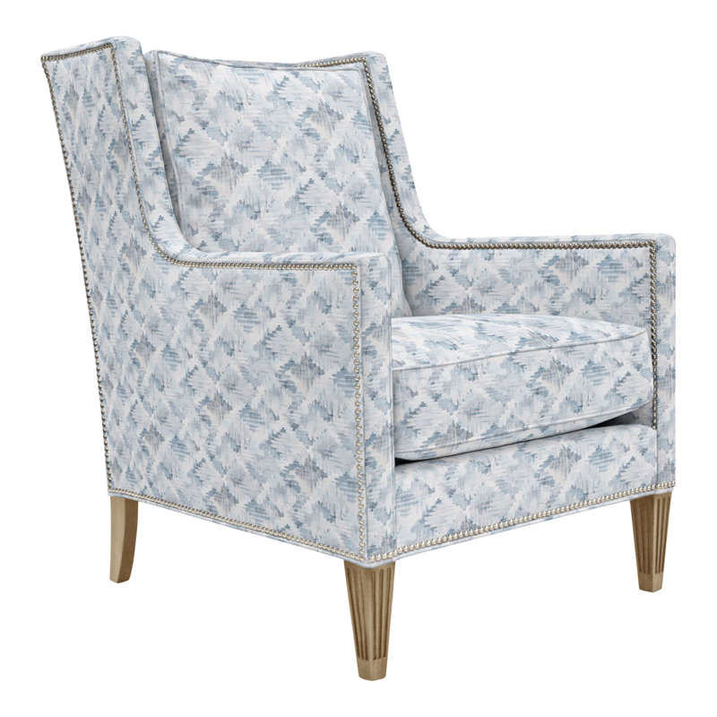 Alec Wingback Chair, Yes, Nadia Steam, Hampton
