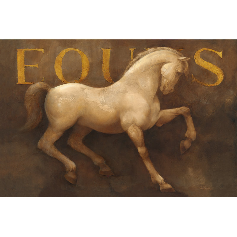 «Equus» par Albena Hristova - reproduction sur toile tendue, H 8 po x l 12 po, Non, Cadre simple argenté