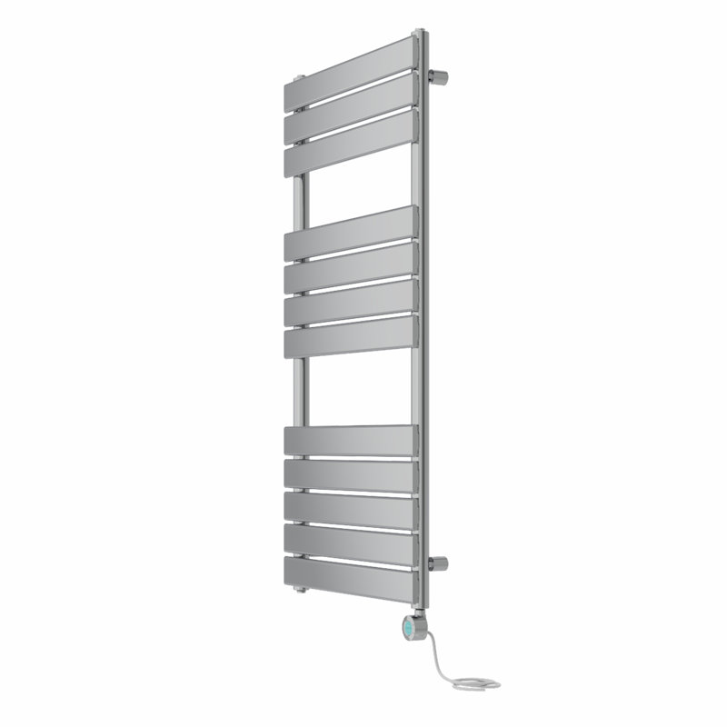 Flat Panel Towel Rail Heated Towel Rails, Chrome, 120cm H x 60cm W x 6.2cm D