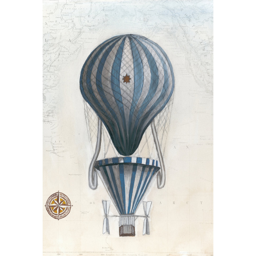 Leinwandbild Vintage Hot Air Balloons IV von Naomi McCavitt