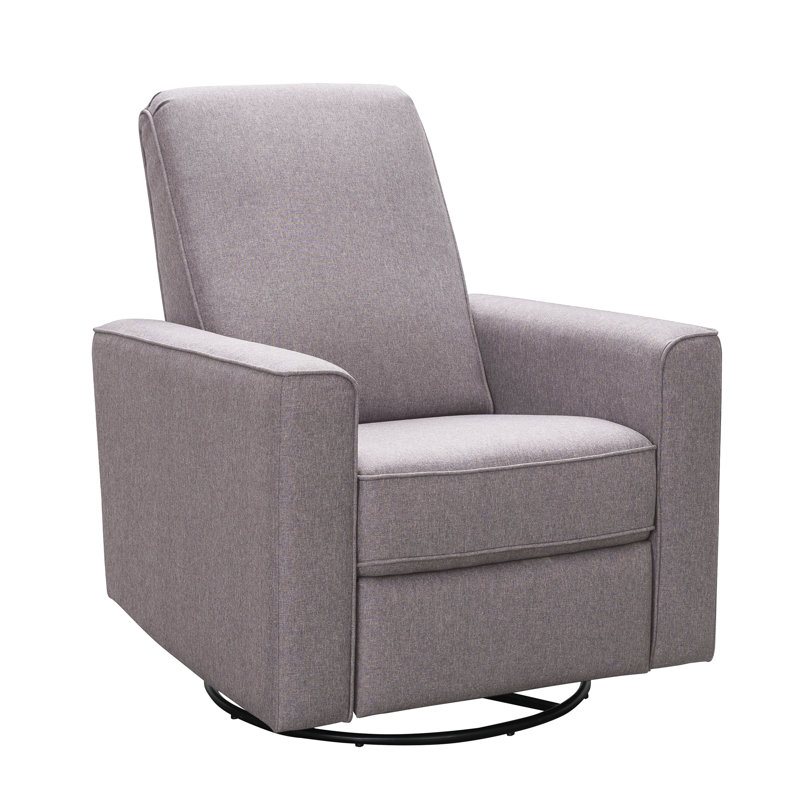 Fauteuil oscillant inclinable et pivotant Abbey, Polyester taupe
