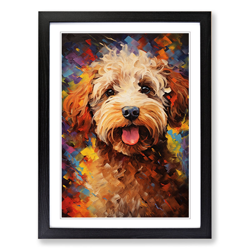 Single Picture Frame Print on Wood, Black Framed, 46cm H x 34cm W