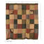 Rideau de douche simple en coton à motif patchwork Lancros