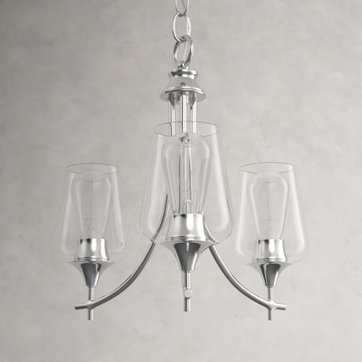 Breena 3 - Light Metal Dimmable Chandelier