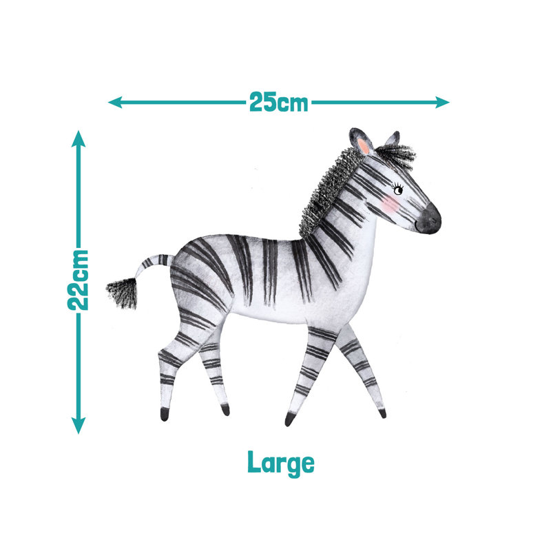 Cute Safari Wall Sticker Pack, 200cm H x 200cm W