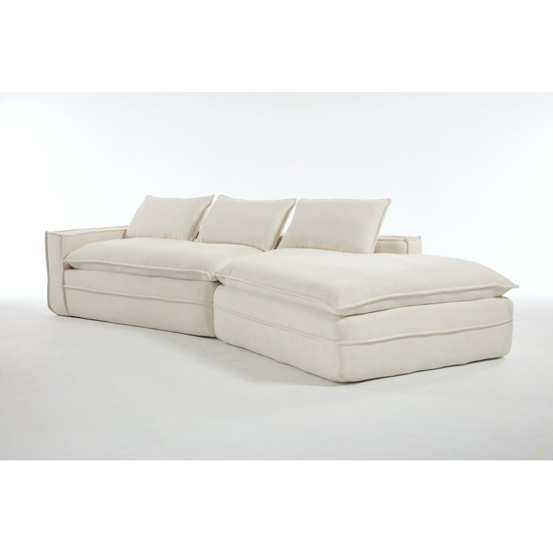 Canapé modulaire Modern, Tissu blanc