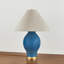 Westhorpe Table Lamp in Aged Brass and Ceramic French Blue by Mark D. Sikes
