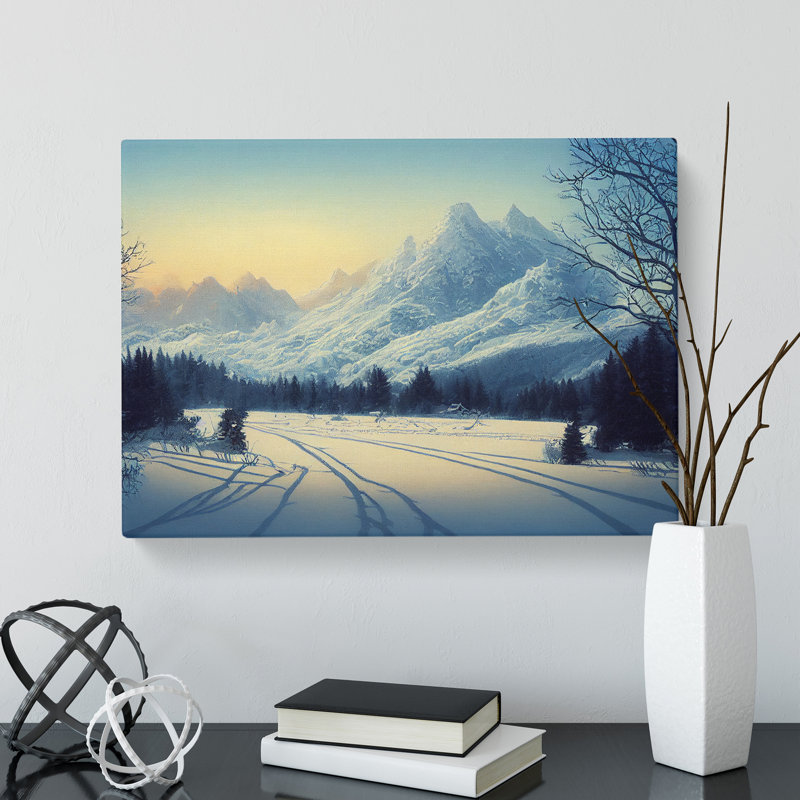 Winter Sunrise Mountain s Vol.2 - Wrapped Canvas