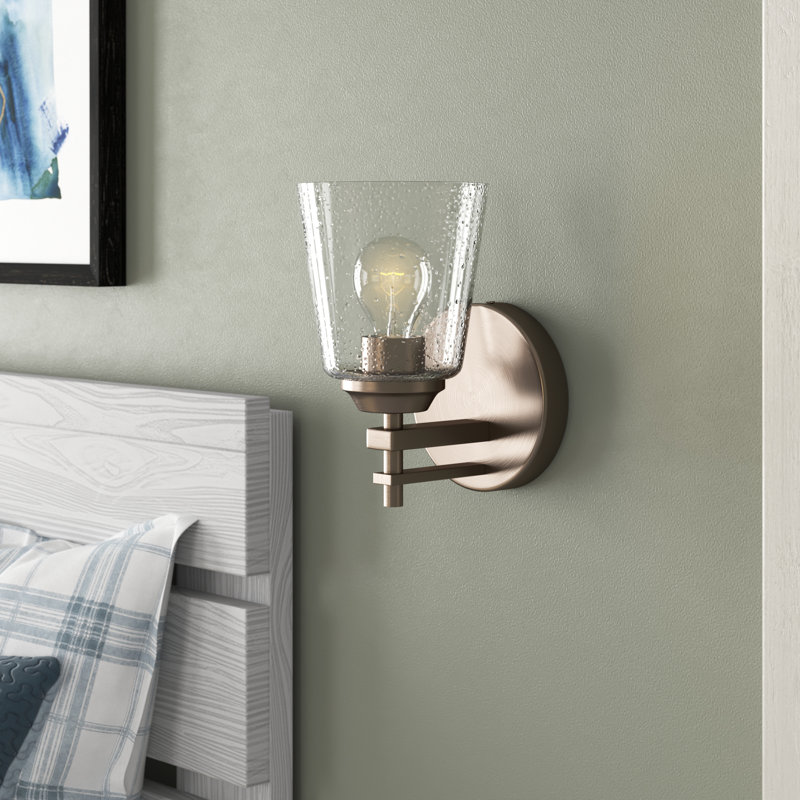 Woodard Armed Sconce, Brushed Polished Nickel