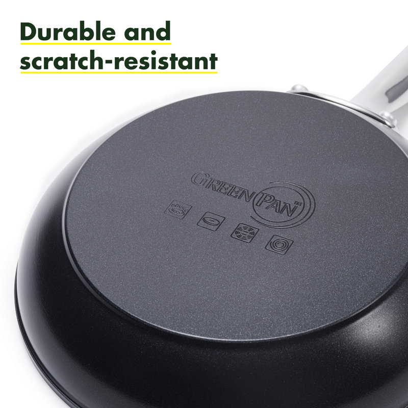 GreenPan Chatham Healthy Ceramic Nonstick, 12" Frying Pan with Lid