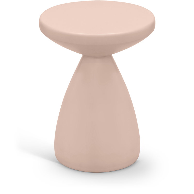 Table d'appoint en fer Anika Hendershot, Rose