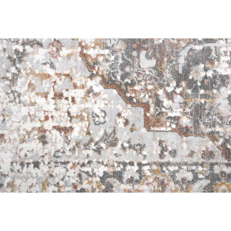 Tapis gris Shockey, Rectangulaire 3 pi 11 po x 5 pi 6 po