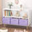 23.62'' H X 35.43'' W Kids Bookshelf Kids Bookcase with Collapsible Fabric Drawers-1181580748