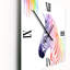 Portrait d'un zèbre arc-en-ciel - Horloge murale de ferme-293804997