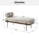 Michalak 48'' W  Industrial Bench with Pillow and Solid Wood Frame