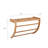 Lobel Bamboo Solid Wood Floating Shelf with Towel Bar