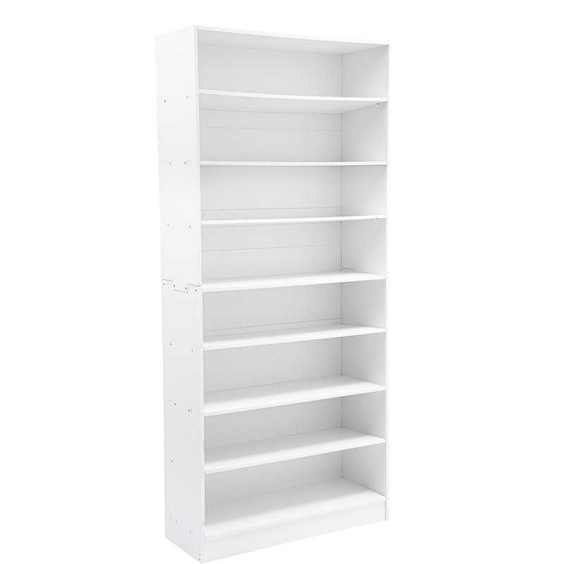 8-Tier Freestanding 32 Pairs Shoes Shelf Organizer Cabinet, White