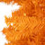 Pre-Lit Medium Artificial Pine Christmas Tree - Orange - Clear Lights-601159260