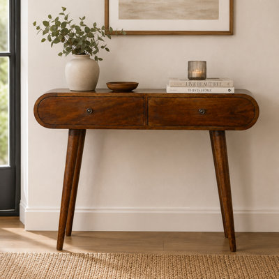 Helvie 35.43'' Solid Wood Console Table