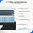 Avenco 10"/12" Medium Cooling Memory Foam Hybrid Mattress, CertiPUR-US, OEKO-TEX Certified-2106085656-2119273397