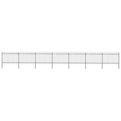 Eladia Black Metal Fence Panels Included