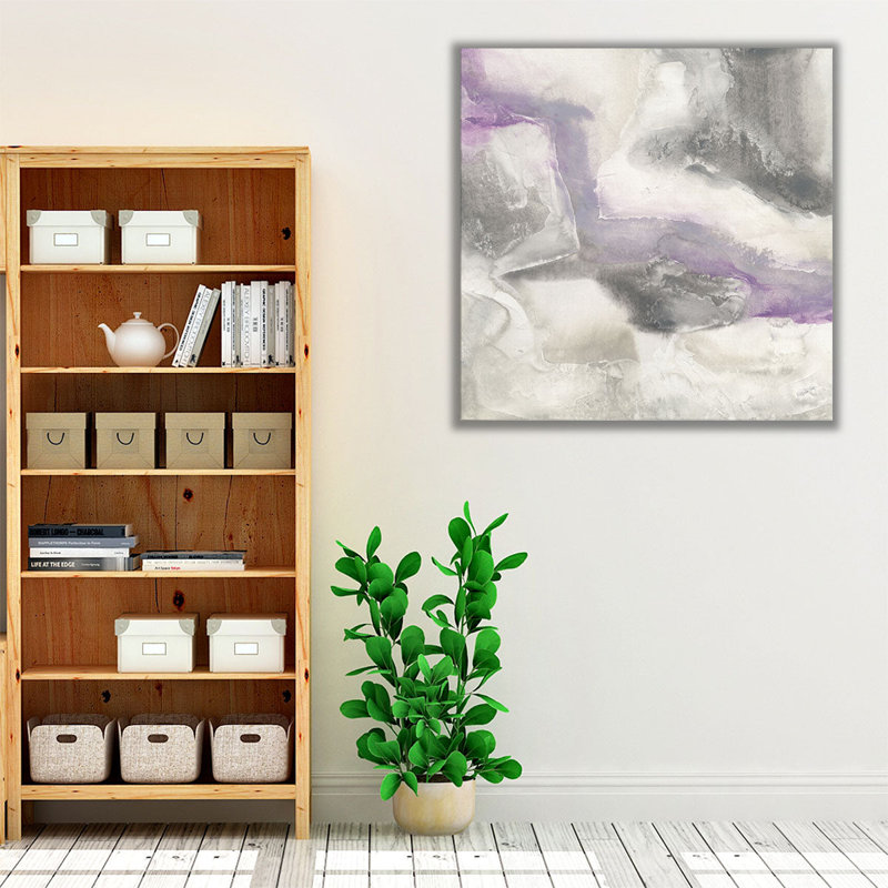 Shades of Amethyst I - reproduction d'art sur toile, H 12 po x l 12 po