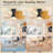5 Palm Leaf Ceiling Fan With Light And Remote Control, Tropical Coastal Outdoor Ceiling Fans For Patios, Outside,Bedroom,Ktchen-1919099151