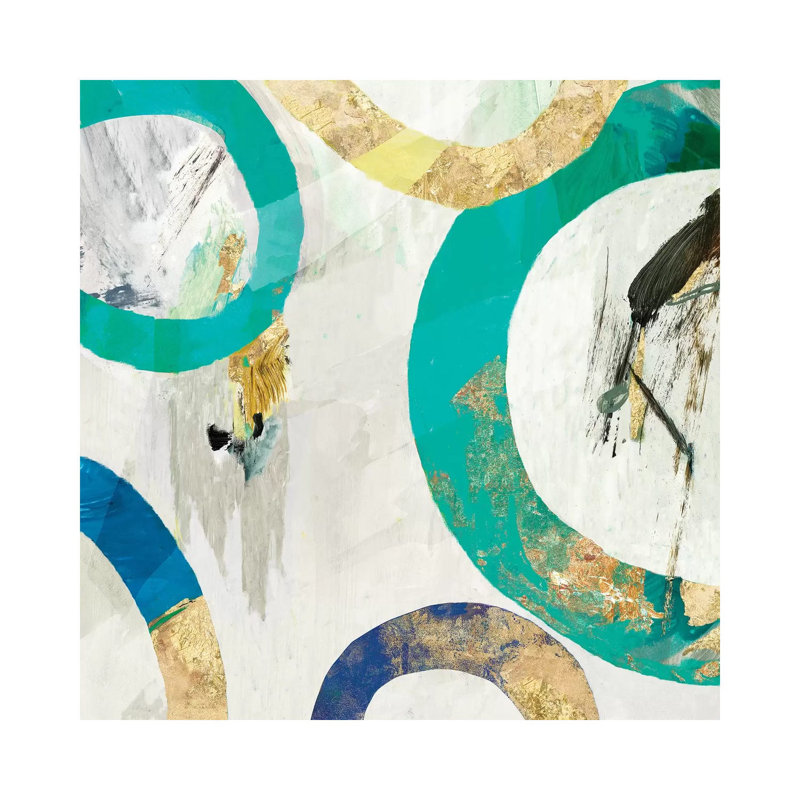 Green Rings II 1 Piece Wrapped Canvas Painting, 66.04 cm H x 66.04 cm W x 1.91 cm D