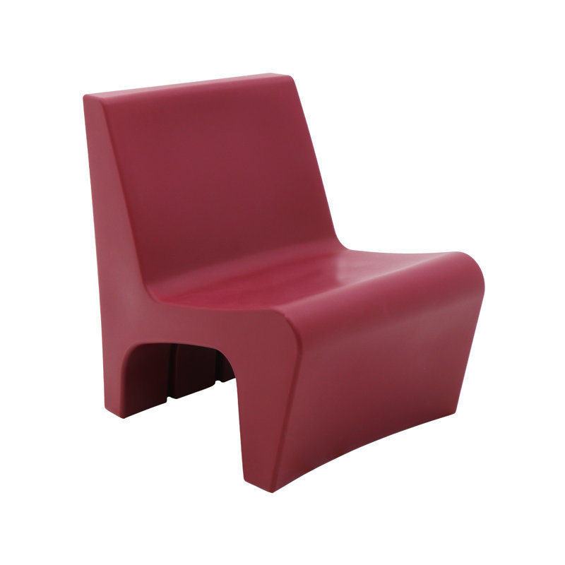 Casa Dorsey Tramontina Berta Polyethylene Lounge Chair, Burgundy