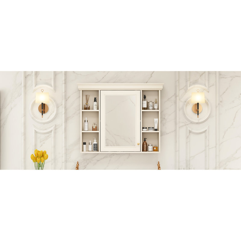 Armoire murale de salle de bain Modern, Naturel