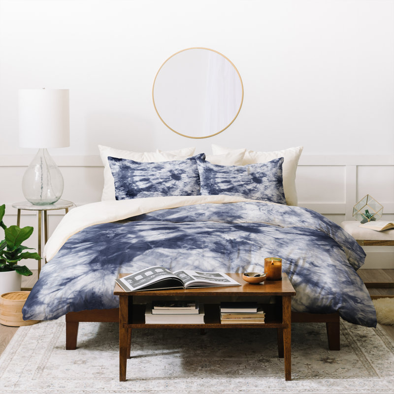 Modern & Contemporary Polyester Abstract Duvet Cover, Queen Duvet Cover + 2 Standard Shams