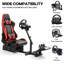 Anman Racing Simulator Cockpit with Red Seat Fits for Logitech, Not Include Steering wheel & Wheels & Pedals and Shifter Handbrake