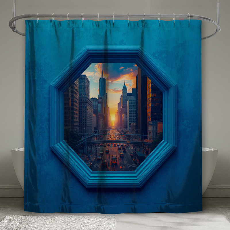 Rideaux de douche New York City, L 70 po x H 93 po