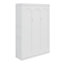 Armoire lit escamotable Murphy avec tablettes intégrées et relevage hydraulique-106950509-106950510