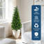 Ensemble de 2 arbres topiaires en cèdre artificiel, 3 pieds de faux arbustes en pots pour la décoration intérieure et extérieure-697665852