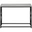 Console de style moderne - Stratifié gris, métal noir pour cadre de hall d'entrée stratifié, design