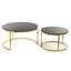 Brixton 2 - Piece Glass Top Living Room Table Set-802609949