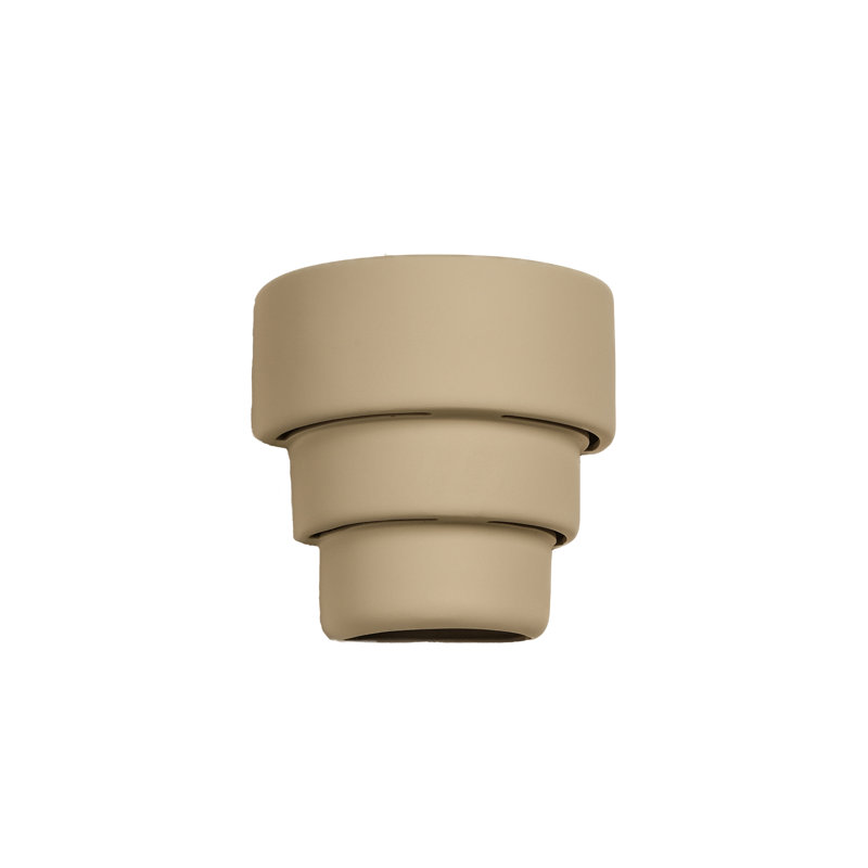 Hisae Ceramic Outdoor Wall Light, LED Bulb Included, Cottonwood