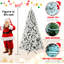 Arbre de Noël illuminé enneigé 6 pi-1449941602